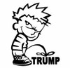 PEEON TRUMP DIECUT CALVIN DECAL PEEON TRUMP DIECUT CALVIN DECAL