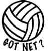 Volleyball Got Net Adhesive Vinyl Decal