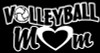 Volleyball MOM Window or Wall Sticker 3