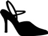 High Heel Die Cut Girl Decal 1