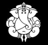 Ganesh Yoga Hindu Religious ELEPHANT Symbol  Vinyl Die Cut Decal 1
