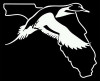 FLORIDA ANY STATE OUTLINE DUCK HUNTING DECAL FLORIDA ANY STATE OUTLINE DUCK HUNTING DECAL
