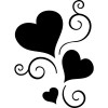 Heart with Swirls Decal