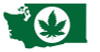 Produced in Washington marijuana diecut decal