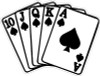 ROYAL FLUSH POKER HANDS STICKER