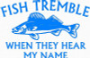 FISH TREMBLE DIECUT DECAL