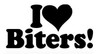 I Love Biters Funny FISHING DieCut Vinyl Window Decal
