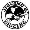 Jigging and Gigging Vinyl Fishing Car Decal