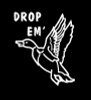 drop em funny duck hunting decal sticker