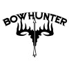 bow hunter deer vinyl die cut decal 2