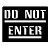 Do Not Enter decal 312