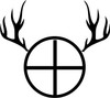Deer in Crosshair Decal 1608