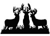 Hunting Deer Diecut Decal 11