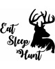 hunting deer wall decals antlers quotes eat sleep