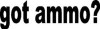 Got Ammo Vinyl Car Hunting Decal PAIR