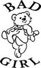 Bad Girl Bear Sticker