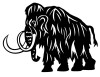 Woolly Mammoth Vinyl Car Decal