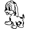 Puppy vinyl auto decal 416