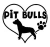 Pitbull Vinyl Car Decal 06