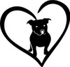 pitbull in heart sticker 2