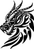 Dragon Die Cut  Animal Tribal Decals  03