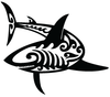tribal shark decal 123