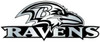 NFL Baltimore Ravens Silver Auto Emblem