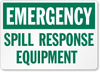 Emergency Chemical Hazard Sign