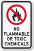 No Flammable Aluminum Sign