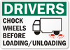 Chock Wheel Sign 01