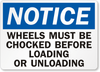 Chock Wheel Sign 38