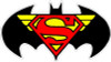 batman superman wonder woman trinity logo sticker