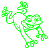Frog 3 vinyl car decal 936