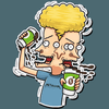 beavis and butthead mtv funny cartoon sticker 8
