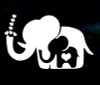 Elephant Decal Mom and Baby Elephant Sticker