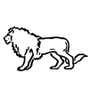 Lion adhesive vinyl decal 976