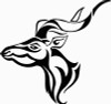 Tribal Antelope Diecut Decal