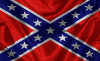 battle rebel flag waving sticker
