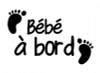 bebe a bord die cut car decal