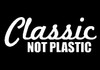 classic not plastic auto decal