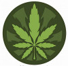 ROUND POT LEAF COLOR STICKER
