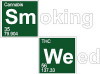 Smoking Weed THC  Decal