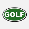 golf  oval sticker