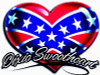 dixie sweetheart confederate flag sticker
