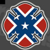fire dept cross rebel sticker fire dept cross rebel sticker