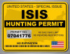 isis hunting permit anti hate sticker
