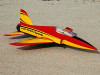 Model RC Spar Red Black and Yellow RC Model Sticker