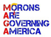 MAGA MORONS ARE GOVERNING AMERICA STICKER