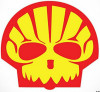 SHELL HELL FUNNY CAR AUTO STICKER