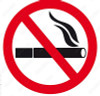 No Smoking Round Sticker 2